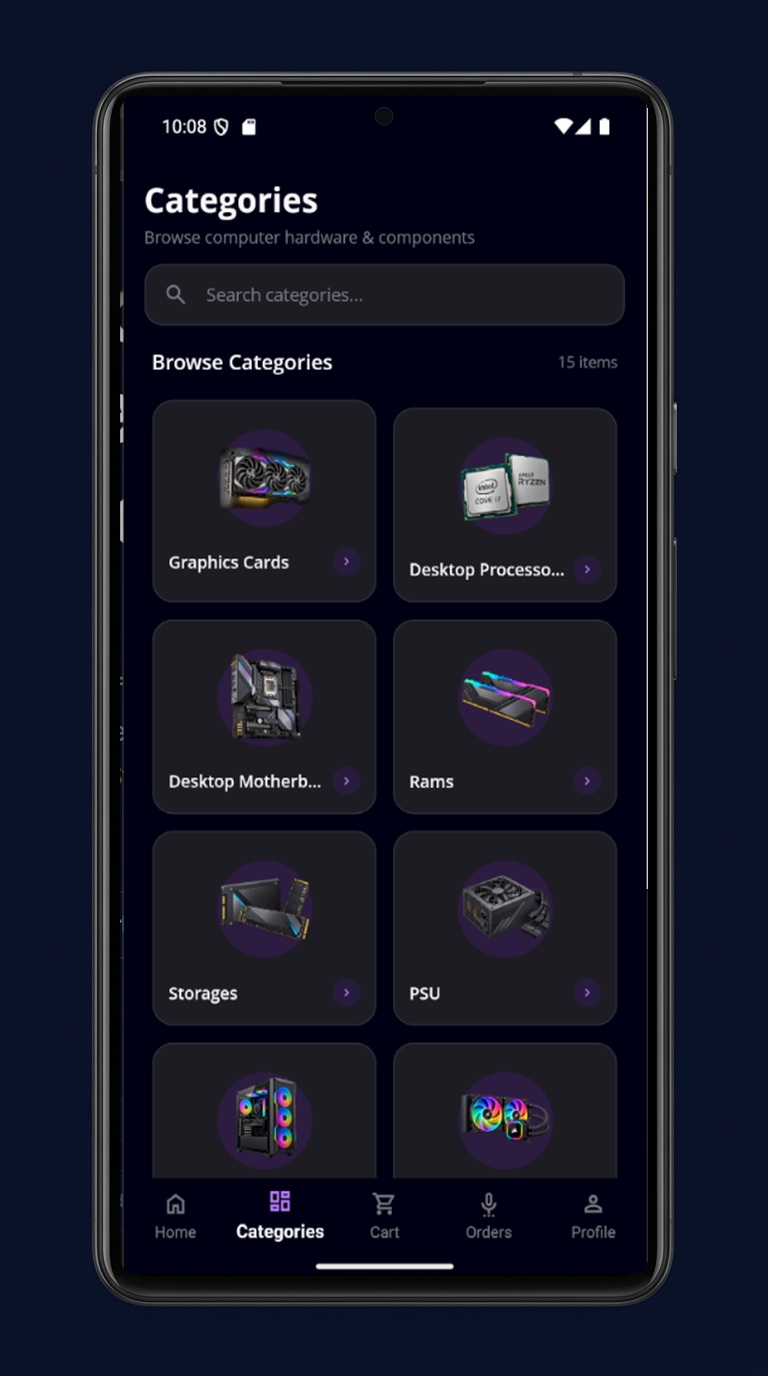 ReStore Mobile App - Hardware Categories